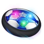 Svävande fotboll, uppladdningsbar luftdriven flytande fotboll med LED-ljus, inomhus- och utomhussportsboll 18 cm