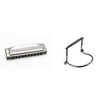 HOHNER HOM560017 Special 20 C Harmonica & Koing and Meyer 16416 Harmonica/Blues Harp Holder, Black