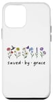 Coque pour iPhone 12 mini Saved By Grace Through Faith Christian Bible 2:8 Ephesians