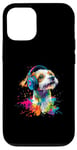 iPhone 12/12 Pro Artistic Colorful Jack Russell Terrier Headphones Dog Jacky Case