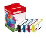 Kores Multi-Pack Ink G1743kit Erstatter Hp 934Xl / 935Xl 1 Hver Sort (45 Ml), Cyan, Magenta, Gul (12 Ml Hver) - 1 Stk (G1743kit)