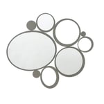 Arti & Mestieri Bubbles - Miroir Mural Design 100% fabriqué en Italie - en Fer, 90 x 79 cm (Boue)