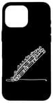 Coque pour iPhone 16 Pro Max Pan Flûtes Line Art For Musiciens Pan Flûte