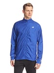 New Balance Men's Shadow Run Jacket - Azurite/Acai, Large