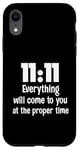 Coque pour iPhone XR 11:11 Angle Number Love Protection Synchronicity Numerology