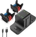 Socle De Chargeur De Contrôleur Compatible Pour Switch, Socle De Chargement 6 En 1, Prise En Charge Simultanée De 4 Joy-Con Et 2 De Type C, Indicateur Led