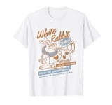 Disney Alice In Wonderland White Rabbit Vintage Line Art T-Shirt