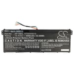 vhbw Batterie compatible avec Acer Aspire 5 A515-43-R636, A515-43-R63F, A515-43-R6DE, A515-43-R6DS ordinateur portable (3500mAh, 15,4V, Li-polymère)