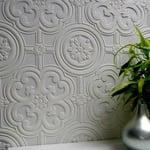 Paintable Wallpaper Embossed Textured Luxury Vinyl Easy Apply Egon Anaglypta