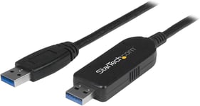 Startech.Com Câble Usb 3.0 De Transfert De Données Pour Mac Et Windows - Cordon De Transfert De Fichiers Usb Pc Vers Pc - Noir (Usb3Link)[X58]