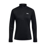 Under Armour Tech 1/2-Solid, T-shirt de sport respirant pour femme, T-Shirt manches longues avec col zippé