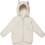 HUTTEliHUT JACKIE jacket w/ears wool fleece – off white - 68/74