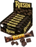 24 stk Riesen Chocolate Chew Sticks - Eske med Sjokolade-toffee Stenger Dekket i Mørk Sjokolade 1080 gram