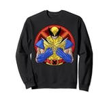 Marvel X-Men Wolverine Classic Claw Cross Portrait Sweatshirt