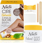 Nad's Cire Naturelle À Base De Sucre, Sugaring Cire d’épilation au Sucre, Pate de Sucre pour epilation, Cire au Sucre, kit D'épilation