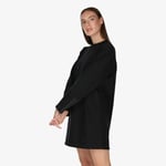 NIKE SPORTSWEAR TECH FLEECE WOMENS LONG DRESS SIZE XS (DD5626 010) BLACK