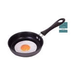 Black Alluminium 12cm Mini Frying Pan Perfect for Frying Eggs