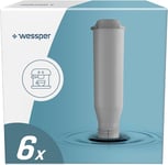 Wessper Filtre pour machine à café, cartouches de filtre à eau, compatibles avec les machine à café Krups F008, Nivona, Siemens, Bosch, AEG- 6 pièces