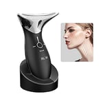 Ms.W Masseur visage anti-âge avec modes chaud et froid pour éliminer les rides et raffermir la peau, machine à haute fréquence rechargeable – Appareil de massage anti-rides pour le visage