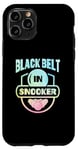 Coque pour iPhone 11 Pro Queue de billard avec ceinture noire