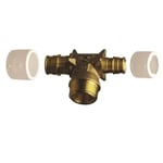 Uponor Q&E T-rør utvendig 28- 3/4" - 22 mm - 1025964