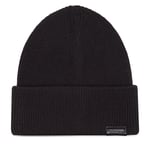 Mössa Calvin Klein Leather Patch Docker Beanie K50K510978 Svart