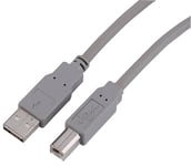 HAMA Kabel USB A-B 10p Bulk Grå 5m