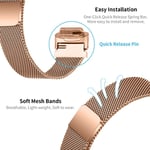 Fitbit Inspire 3 Armband Milanese Loop, roséguld