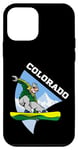 Coque pour iPhone 12 mini Colorado Snowboard Snowboarder Enfants Garçons Filles