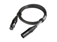 TightAV – XLR-M/F-1.5 Professional XLR-cable, female-male, 1.5 m (670-90101)