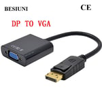 DP à vga - 25cm - Câble adaptateur DisplayPort DP vers HDMI, 3 en 1, 1080P, convertisseur, pour ordinateur portable, projecteur, HDTV