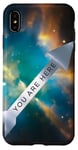 Coque pour iPhone XS Max Galaxy Science Geek Gifts T-shirt « You Are Here » Deep Space