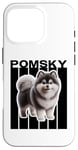 Coque pour iPhone 16 Pro Amoureux des chiens Pomsky