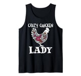 Chicken Lovers Gifts Womens Crazy Chicken Lady Funny Chicken Tank Top