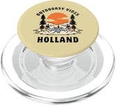 Outdoorsy Vibes Holland Voyage Vacances Hollande PopSockets PopGrip pour MagSafe