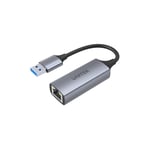 Unitek Adaptateur USB vers Gigabit Ethernet, USB A vers RJ45 Ethernet LAN 10/100/1000 Mbps, USB 3.0, 5 Gbps, Aluminium, Câble de 12 cm, Adaptateur réseau pour Win, Mac, Linux, Plug & Play