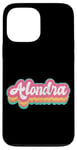 Coque pour iPhone 13 Pro Max Alondra Prénom Fille Vintage Années 70 80 Personnalisé