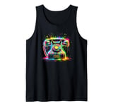 Splash Art Vintage Telephone Landline Dial Tank Top