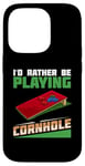 Coque pour iPhone 14 Pro Jeu de cornhole amusant lancer compétition sportive