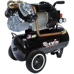 CEVIK PRO - CA-PRO25 - Compresseur d'Air Monobloc - 92 dB - Capacité 24 L - Moteur 2.5HP - Pression Max 8 Bar - Débit 195 l/min - Lubrification à l'Huile - Roues de Transport - Poignée Ergonomique