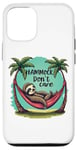 iPhone 12/12 Pro Relaxing Sloth Hammock Don’t Care Funny Tropical Palm Tree Case