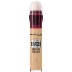 Maybelline Concealer Instant Anti Age Eraser Eye Concealer, Dark Circles and Blemish Concealer, Ultra Blendable Vegan Formula 07 Sand (l'emballage peut varier)