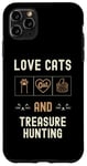 iPhone 11 Pro Max Cat Lover Cats And Treasure Hunting Metal-Detecting Kittens Case