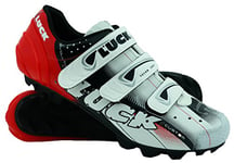 LUCK Chaussure de Cyclisme Extreme MTB, avec Semelle en Carbone, fabriquée en Une Seule pièce de Microfibre, sans Coutures. (43 EU)