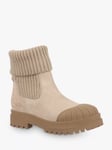 Sam Edelman Steele Suede Sock Ankle Boots, Oat