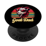 Vintage Goat Dad G.O.A.T Best Goat Daddy Funny pour la fête des pères PopSockets PopGrip Interchangeable