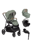 Joie Baby Versatrax Pushchair, Ramble XL Carrycot, i-Snug Car Seat and i-Base On the Go Encore Bundle