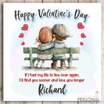 Valentines Day Card Personalised Valentine's Find You Sooner Love You Longer