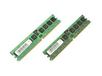 Coreparts - Ddr2 - Sats - 2 Gb: 2 X 1 Gb - Dimm 240-Pin - 400 Mhz / Pc2-3200 - 1.8 V - Registrerad - Ecc - För Fujitsu Primergy Bx620 S2, Rx200 S2, Rx300 S2, Tx300 S2