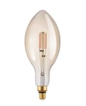 EGLO Lampe LED E27 dimmable très grande taille, ampoule bougie Big Size, filament vintage spirale, 4,5 watts (correspond à 40 watts), 470 lumens, blanc chaud, ambré, 2000 Kelvin, E140, Ø 14 cm